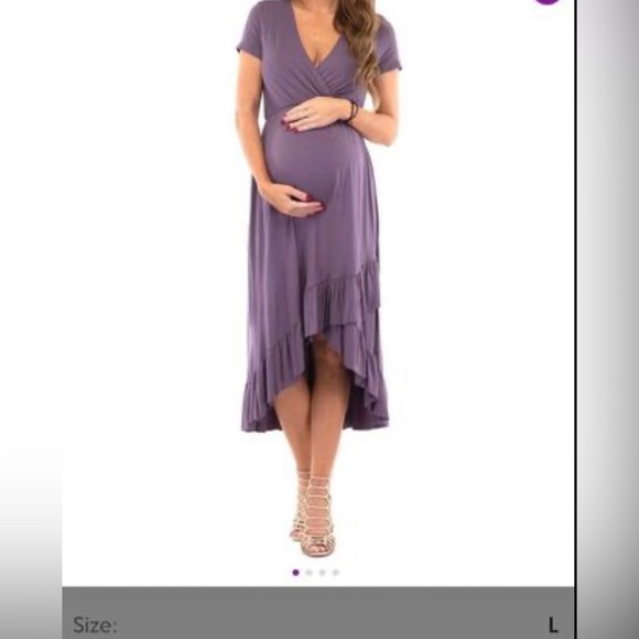 Brand new, never worn elegant maternity dress - Picture 3 of 4